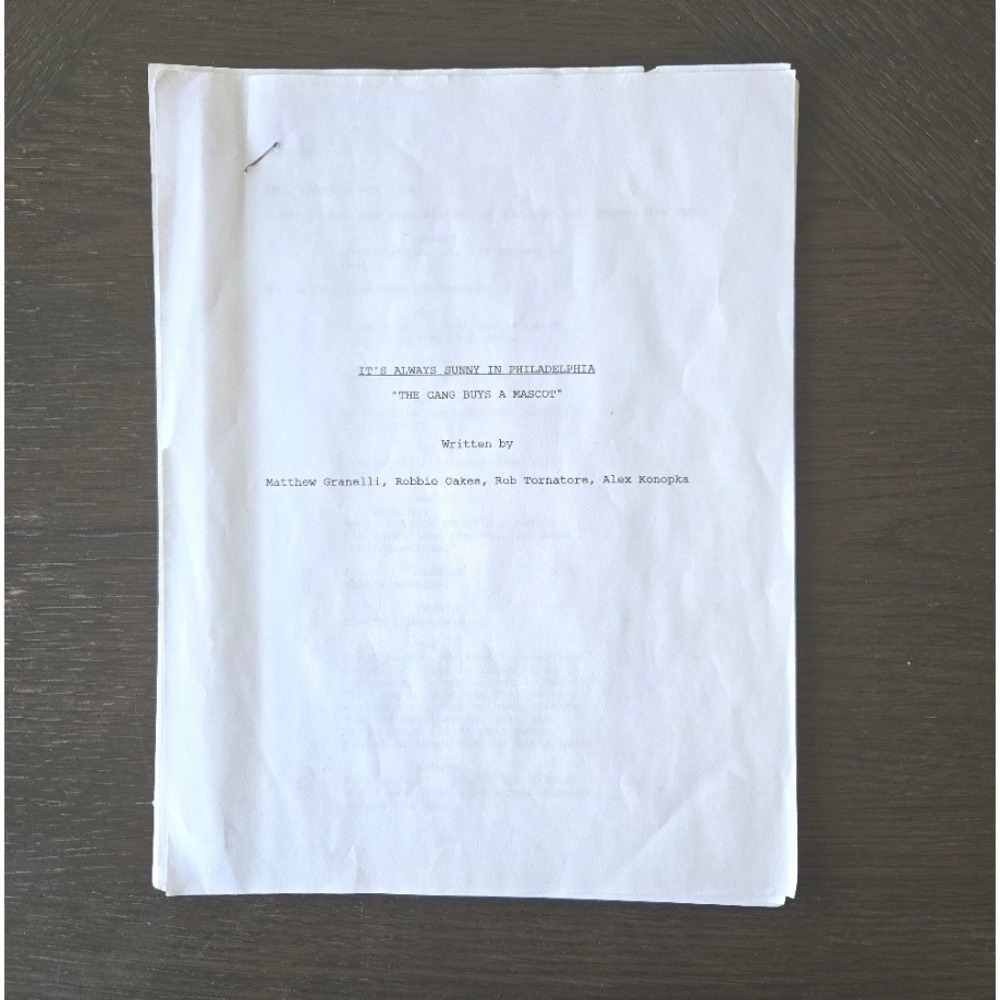 It's Always Sunny in Philadelphia "The‎ Gang Buys a Mascot" Fan Script